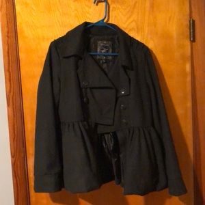 Peplum Style Dress Coat